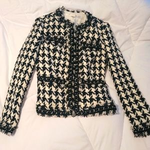 Boston Proper White and Black Jacket